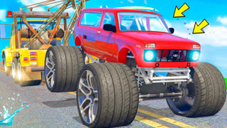 GTA 5 - Я УГНАЛ РУССКУЮ НИВУ БИГФУТ ! - БИТВА ЭВАКУАТОРОВ В ГТА 5 ОНЛАЙН